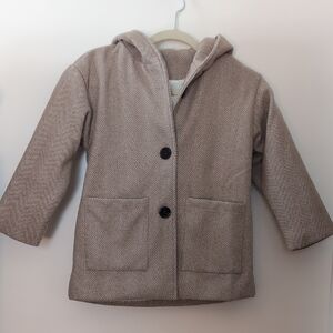Kids Herringbone Hooded Jacket - NWOT